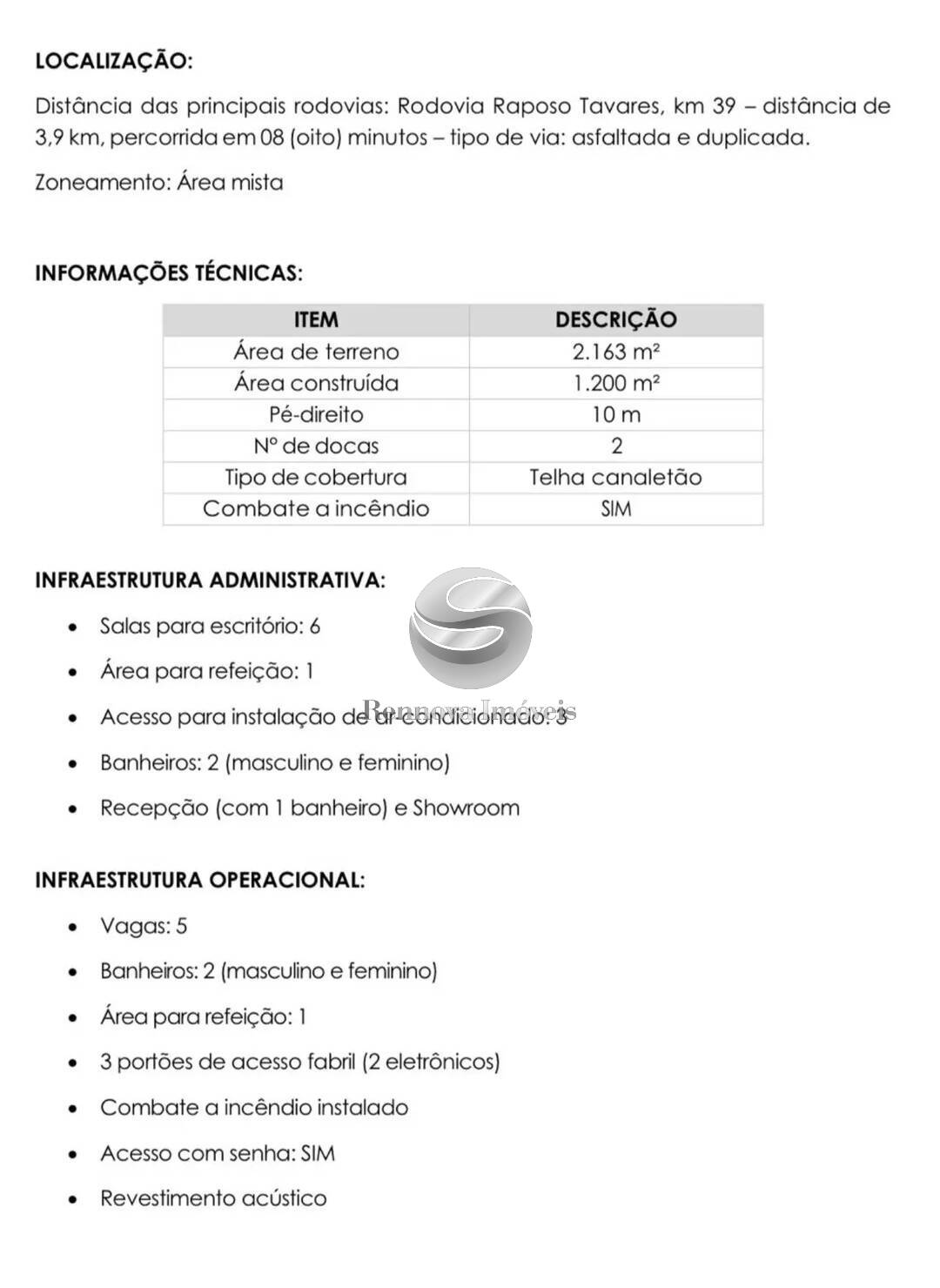 Depósito-Galpão, 1200 m² - Foto 9