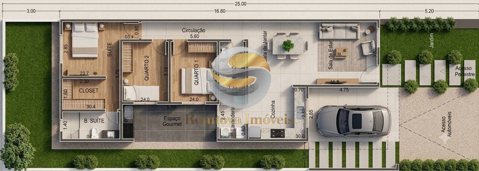Casa, 3 quartos, 108 m² - Foto 3